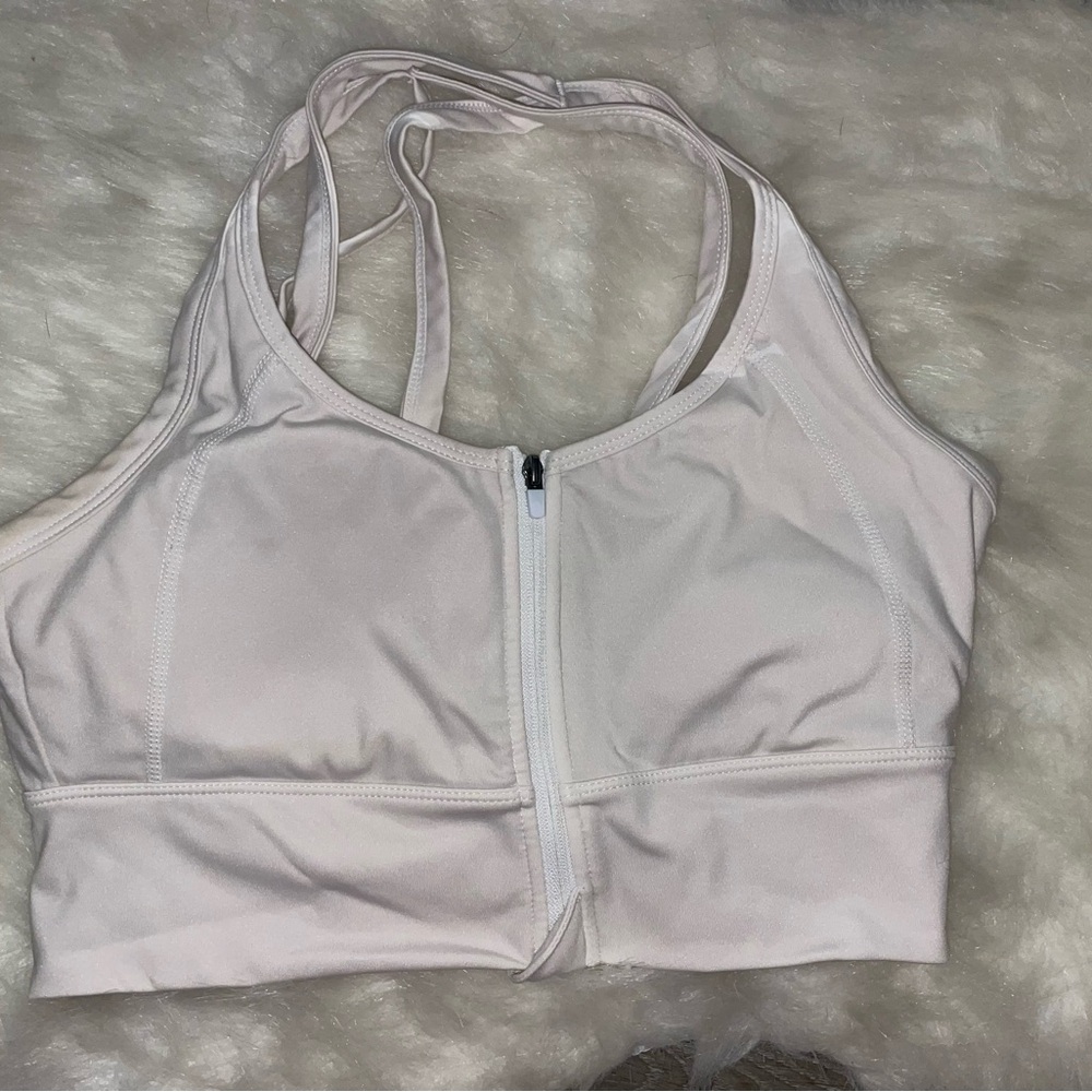 Women's Cream Sports Bra